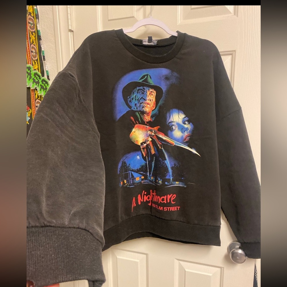Cozy nightmare on Em Street sweater crewneck Halloween horror